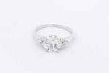 1.0ctw Center Round Diamond Ring 14k White Gold 2.5 Grams Size 4.75 Eb0526lwcrsa