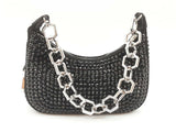 Philipp Plein Crystals Black Shoulder Bag Sd0725czxde