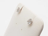 1.04 Cttw Lab Grown Diamonds 14k White Gold 0.7g Stud Earrings Do0726orxde