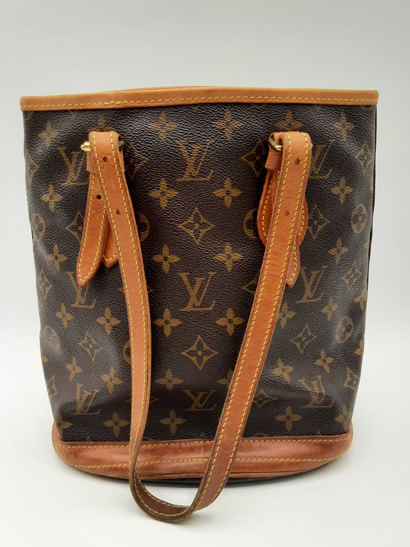 Louis Vuitton Petite Bucket Brown Monogram Coated Canvas Shoulder Bag Do0125owxde