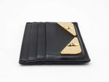 Fendi Monster Eyes Card Holder Wallet In Black Leather Fw0726oxzdu