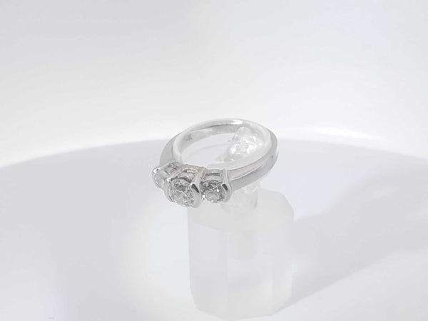 1.20ctw Diamond 14k White Gold 4.9 Grams Ring Size 8 Sd0625szxsa