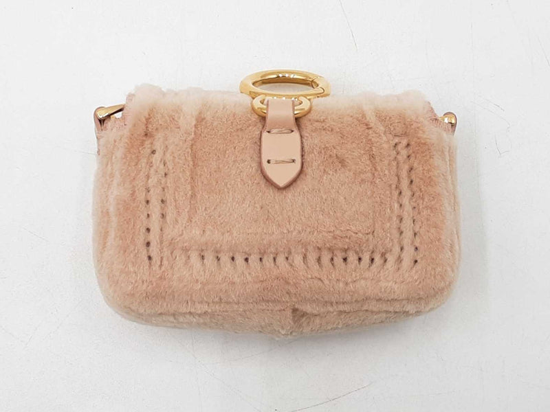 Fendi Nano Baguette Mink Crossbody Bag & Charm Fw0225loxzdu