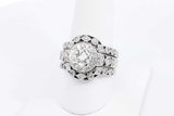 1.76ctw Diamond Wedding Set In 14k White Gold 14.6 Grams Size 8.5 Eb0225orxzsa
