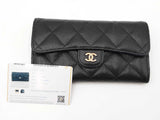 Chanel Classic Black Caviar Leather Long Flap Wallet Sd0726erzdu
