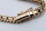 14k Tricolor Gold Id Bracelet 6.5 Grams 5.5 Inch Eb0826orxsa