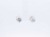 1.80 Cttw Diamond & 14k White Gold Solitaire Stud Earrings 1.2 Grams Fw0926ixzdu