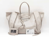 Balenciaga Papier A-4 Zip-around 2-way Bag In Light Grey Leather Fw0726ozxdu