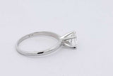 1.0ctw Lab Grown Diamond Solitaire Ring 14k White Gold 2.2g Size 7 Eb1225pocsa