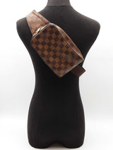 Louis Vuitton Geronimos Sling Bag In Damier Ebene Coated Canvas Fw0826wrxdu