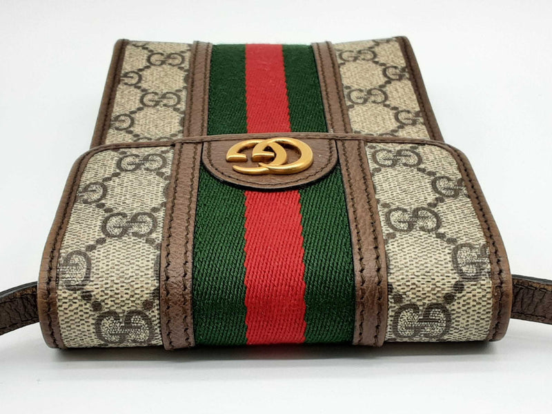 Gucci Ophidia Tan Gg Supreme Green Red Web Crossbody Bag Do0125wrxde