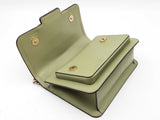 Michael Kors Heather Shoulder Bag In Sage Green Leather Fw0226rrdu