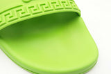 Versace Medusa Neon Green Pool Slides Size 44 Eb0625crsa