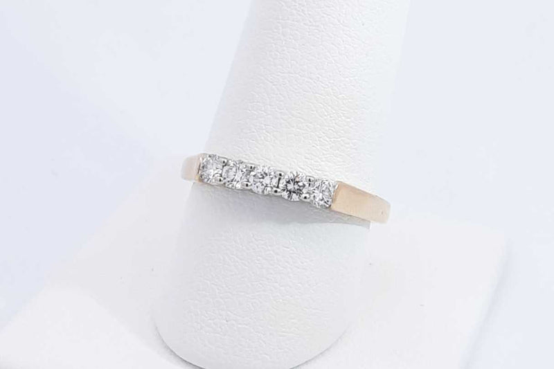 Approx. 0.35ctw Diamond Ring In 14k Yellow Gold 3.4 Grams Size 8.75 Eb1124lrxdu