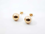 18k Yellow Gold Ball Stud Earrings 3 Grams Fw0826oprdu