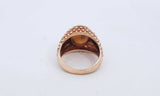 10k Yellow Gold Ring With Stone Size 7.75 9.5 Grams Eb0324lpxsa