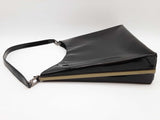 Salvatore Ferragamo Black Patent Leather Shoulder Bag As Is Condition Do0426orde