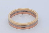 Cartier Vendome Louis 18k Tricolor Gold Band Ring 7.5 Grams Size 62 Eb0926exzde