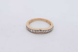 0.14cttw Diamond Band Ring In 14k Yellow Gold 3.1 Grams Size 7 Eb0726oxzsa