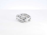 1.55 Cttw Diamond & 14k White Gold Wedding Set 10.3 Grams Size 4 Fw0426wxzdu