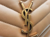 Yves Saint Laurent Chevron Quilted Leather Loulou Shoulder Bag Eb0626exzsa