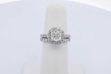 2.02cttw Diamond Wedding Set In 14k White Gold 5.4 Grams Size 5.25 Eb0826oxxzde