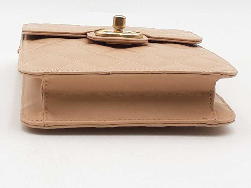 Chanel Mini Flap Crossbody Beige Aa0925lixzsa