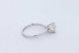 0.9ctw Diamond Ring In 14k White Gold 2.2 Grams Size 4.25 Eb1026llxzde