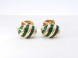 Tiffany & Co. Schlumberger Olive Cuff Links In 18k Gold 15.2 Gram Fw008826llxzdu