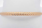 18k Yellow Gold Bangle Bracelet 5.5 Grams Eb0426orxsa