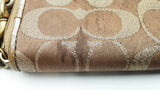 Coach Signature Metallic Wristlet Wallet Sd0725pzdu
