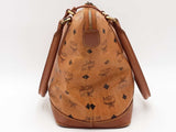 Mcm Cognac Visetos Logo Tote Bag Beige Aa0826lzxsa
