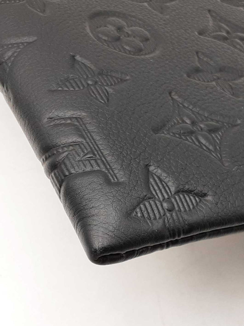 Louis Vuitton To-go Pochette In Monogram Shadow Black Leather Fw1125wzxdu