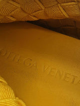 Bottega Veneta Plat Dandelion Yellow Woven Fabric Sneakers Size 44 Eb0925lorde