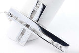 18k White Gold Diamond Cross Pendant Necklace 13.5 Grams 23.5 Inch Eb0226erxde