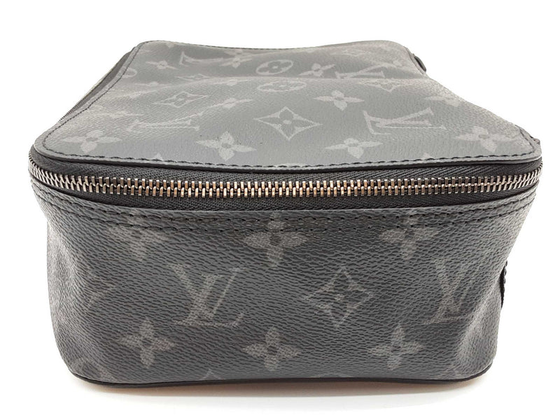 Louis Vuitton Black Graphite Monogram Coated Canvas Cosmetic Bag Do1125oxzde