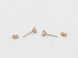 0.7 Cttw Lab Grown Diamond 14kt Yellow Gold Double Stud Earrings 2 Grams Mk0925lczmia