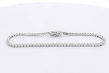 Diamond Tennis Bracelet In 18k White Gold 5.3 Grams 6 Inch Eb0626wrxsa