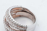 1.51cttw Diamond Ring In 18k White Gold 11.5 Grams Size 6 Eb0926lxxzsa