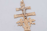 14k Yellow Gold Crucifix Pendant 3.5 Grams Eb0826lersa