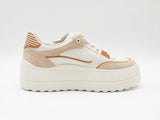 Tory Burch Stage Sneakers In Leather & Suede Us Size 7.5 Fw0326lxzdu