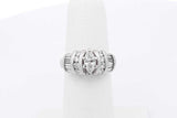 1.14cttw Diamond Ring Platinum With Marquis Center 8.6 Grams Size 5 Eb1025exzsa
