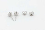 0.42cttw Diamond Stud Earrings In 14k White Gold 2.4 Grams Eb0926exsa