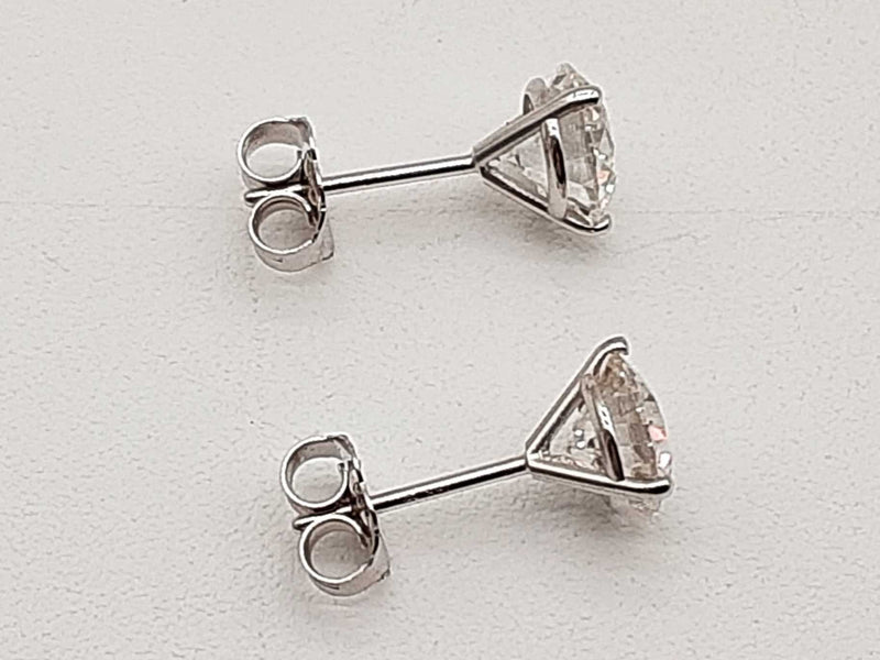 2.05 Cttw Lab Grown Diamonds 14k White Gold 1.1g Stud Earrings Do0225icwde