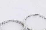 0.96cttw Diamond Wedding Set In 10k White Gold 3.7 Grams Size 6.75 Eb0226worsa
