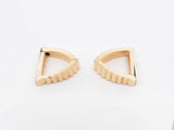 Cartier 18k Yellow Gold Retro Fluted Cuff Links 16.5 Grams Fw0925lrxzdu