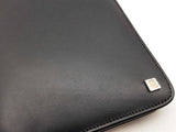 Lanvin Black Leather Zipper Organizer Wallet Do0125lxzde