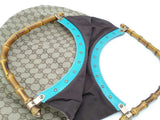 Gucci Gg Monogram Canvas Bamboo Handle Hobo Shoulder Bag Eb0826wxzsa
