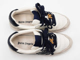 Palm Angels Beach University Sneakers In White & Navy Leather Size 44 Fw0226erdu