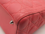 Christian Dior Quilted Cannage Lady Dior Top Handle Bag Eb0826exzde